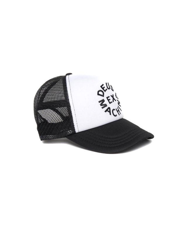 Circle Logo Trucker - Black/White