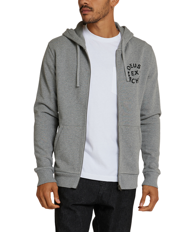 Circle Logo Hoodie - Grey Marle