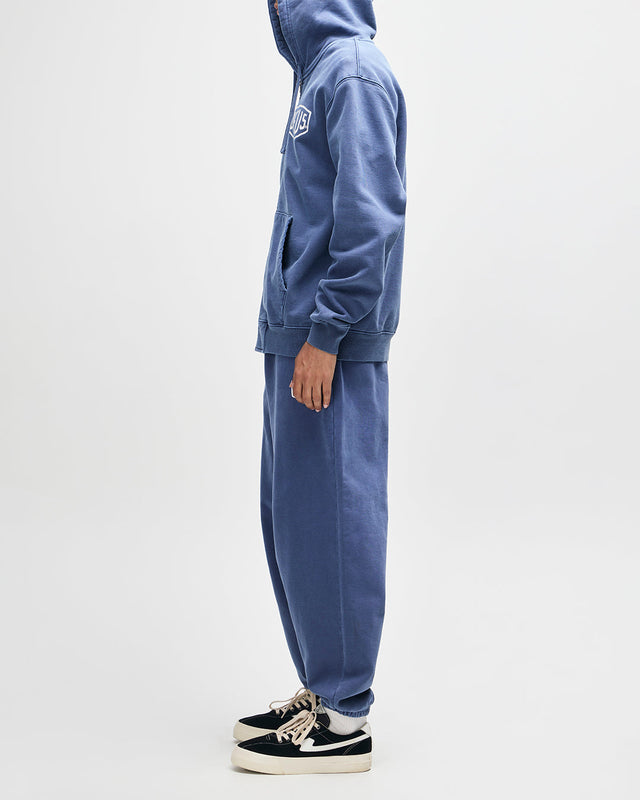 Shield Garment Dyed Zip Hoodie - Mechanic Blue
