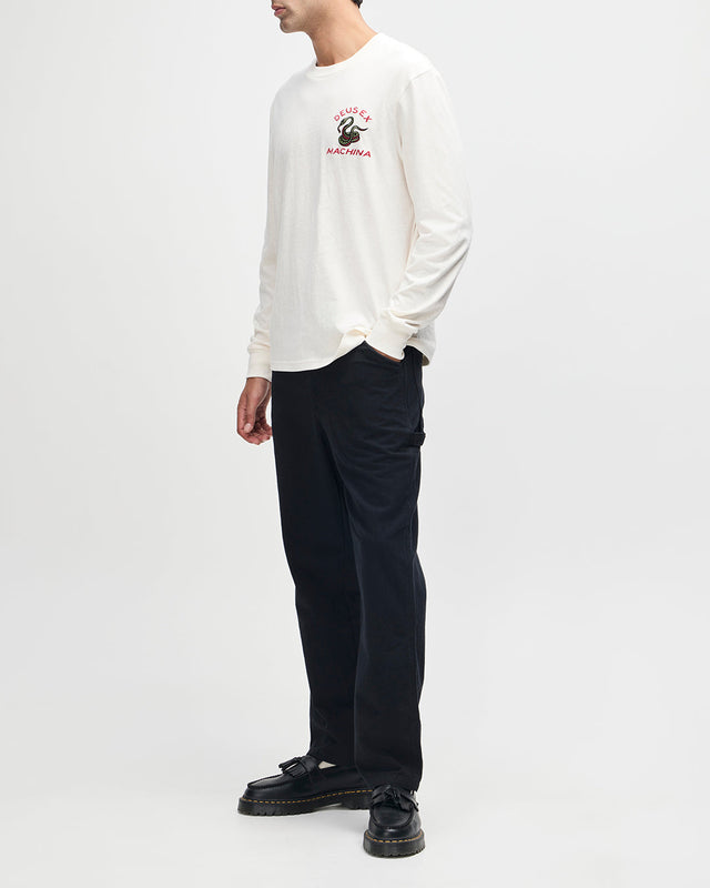Camiseta Danger Noodle Ls - Blanco sucio