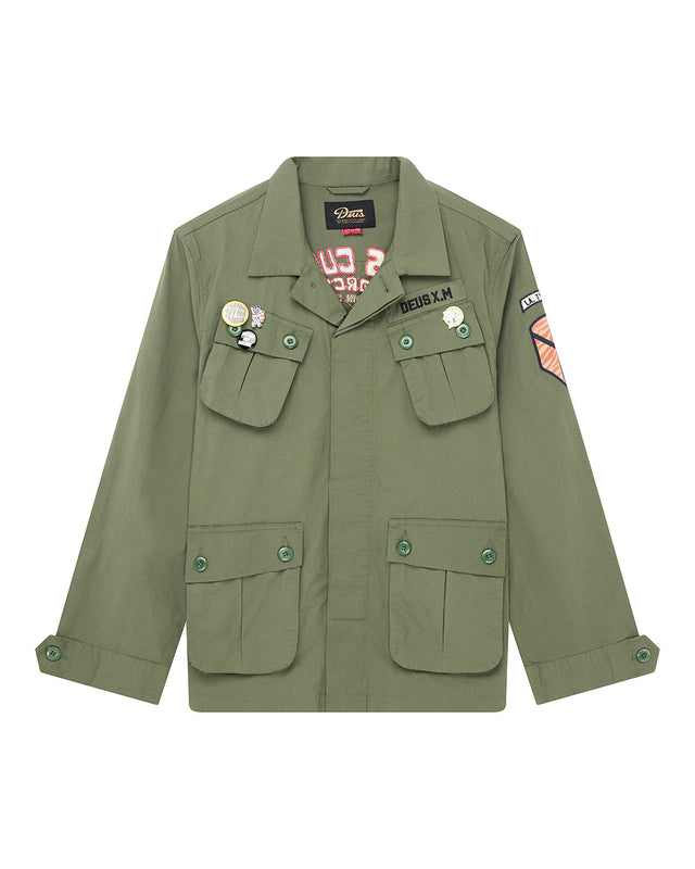 D261MSH313-PowerOvershirt-Pine