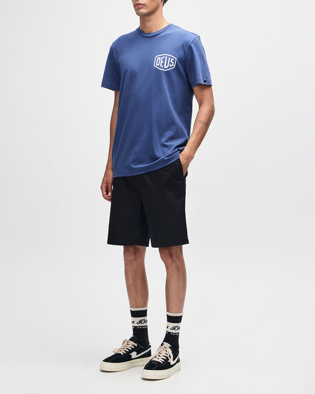 Camiseta Harajuku Address - Azul mecánico