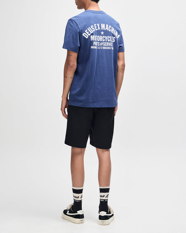 Camiseta Harajuku Address - Azul mecánico