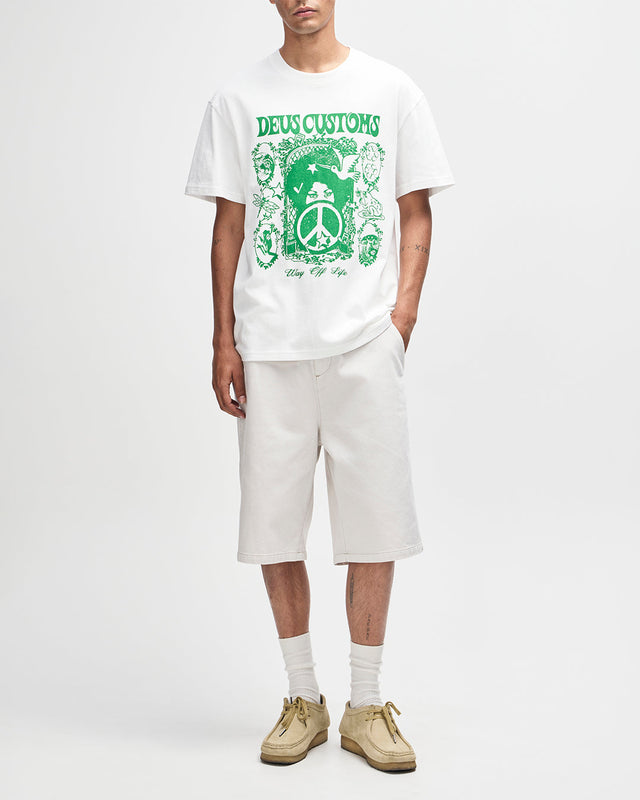 Camiseta Madre Tierra - Blanco Vintage