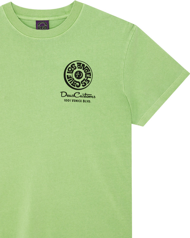 Los Angeles Address Tee - Parrot Green