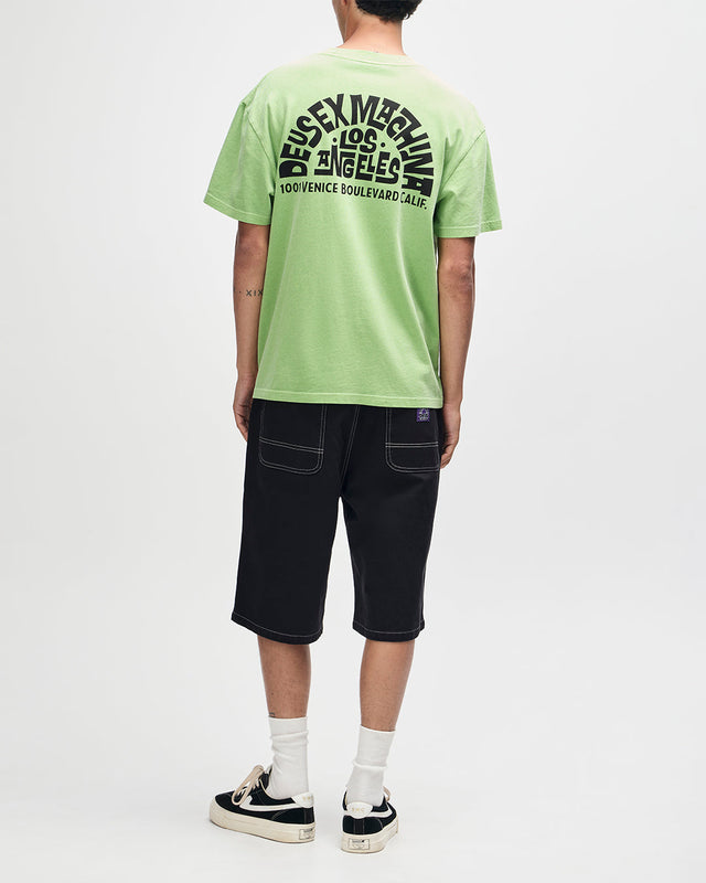 Los Angeles Address Tee - Parrot Green