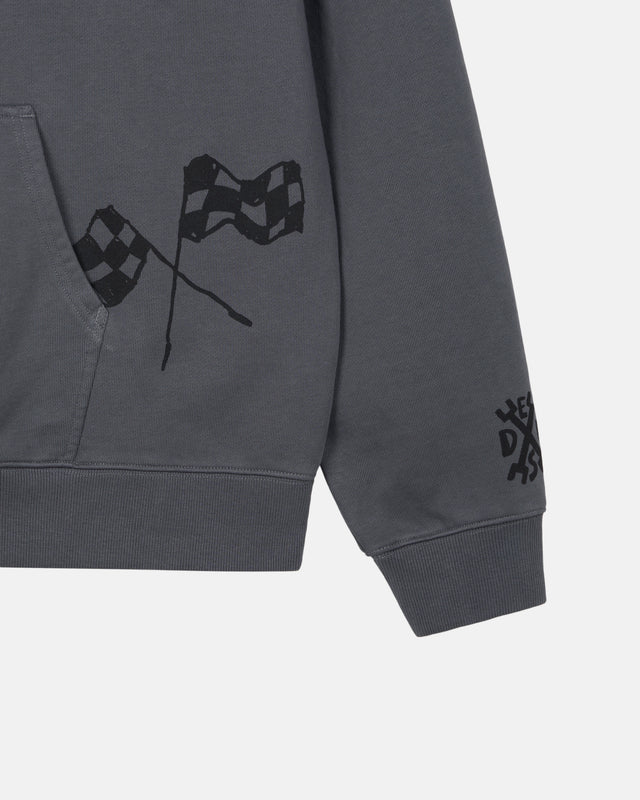 Doodle Dyed Hoodie - Charcoal