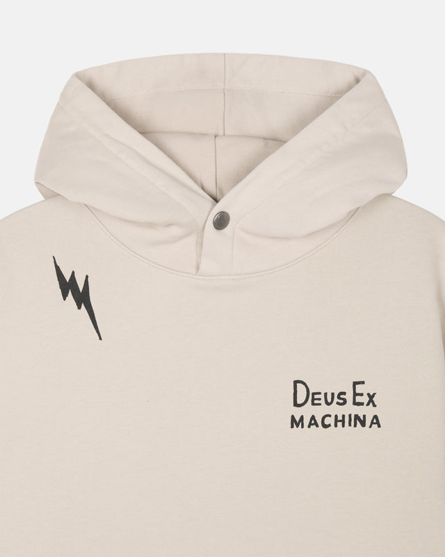 Doodle Dyed Hoodie - Ecru