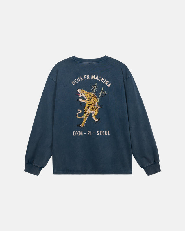 Deus Ex Machina - Roar Long Sleeve Tee - Navy