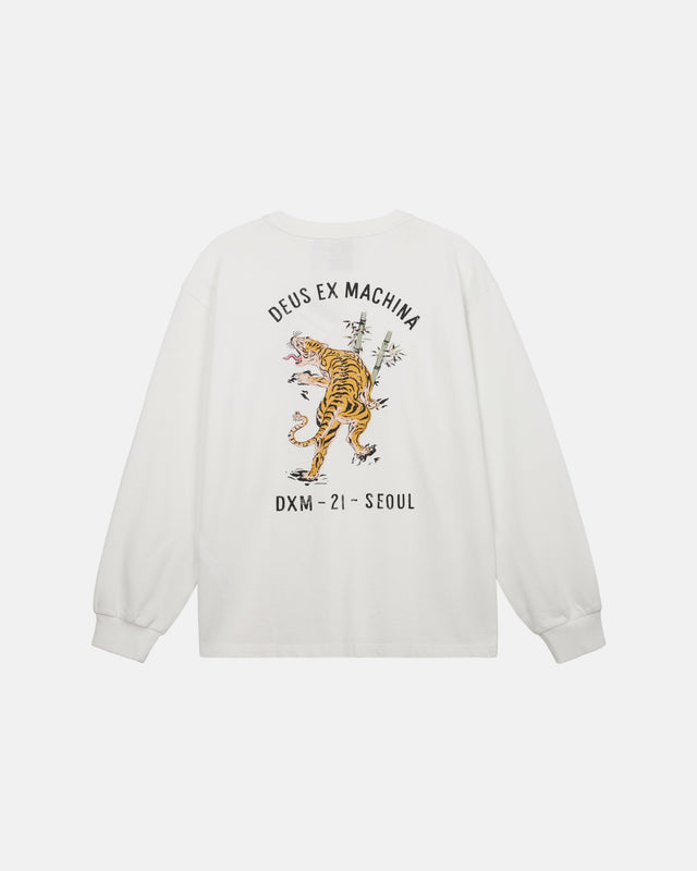 Deus Ex Machina - Roar Long Sleeve Tee - White