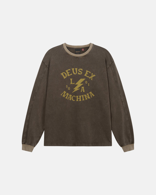 Deus Ex Machina - Chinook Long Sleeve Tee - Brown