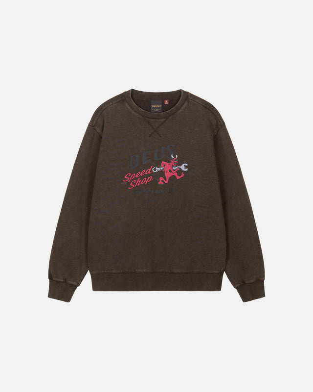 D261USW210 Dogleg Sweatshirt-Brown
