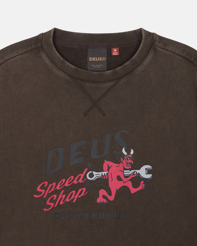 D261USW210 Dogleg Sweatshirt-Brown