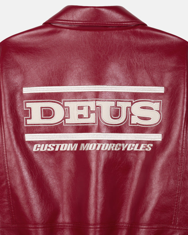 Chaqueta de cuero W. Enduro - Roja
