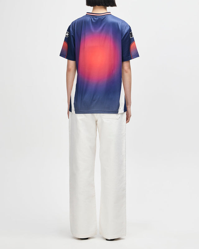 Peak Moto Tee - Oceana Flame