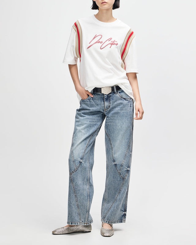 Camiseta Debute - Blanco Antiguo