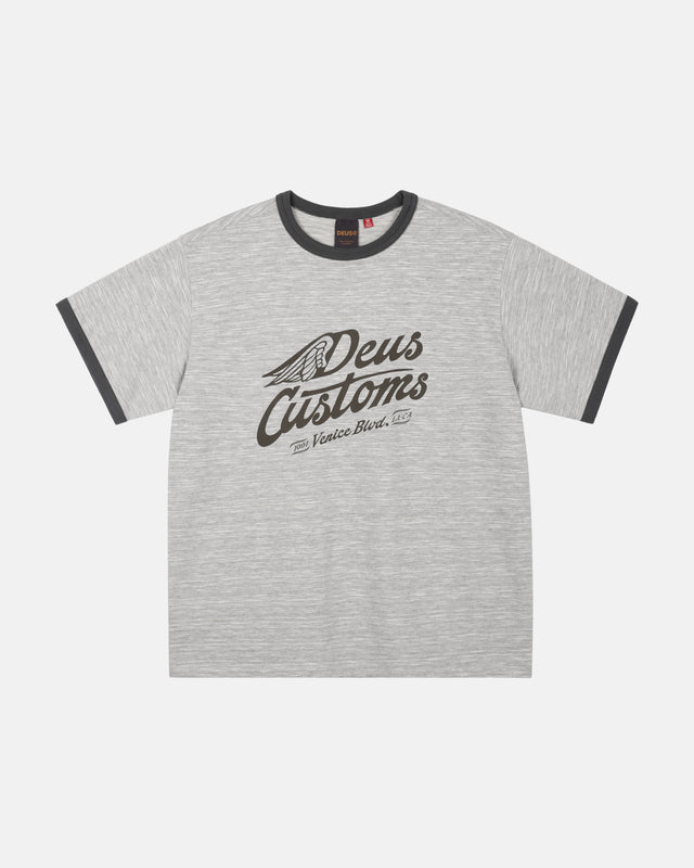 Deus ex machina Winglet Ringer Tee-Grey-Flatlay