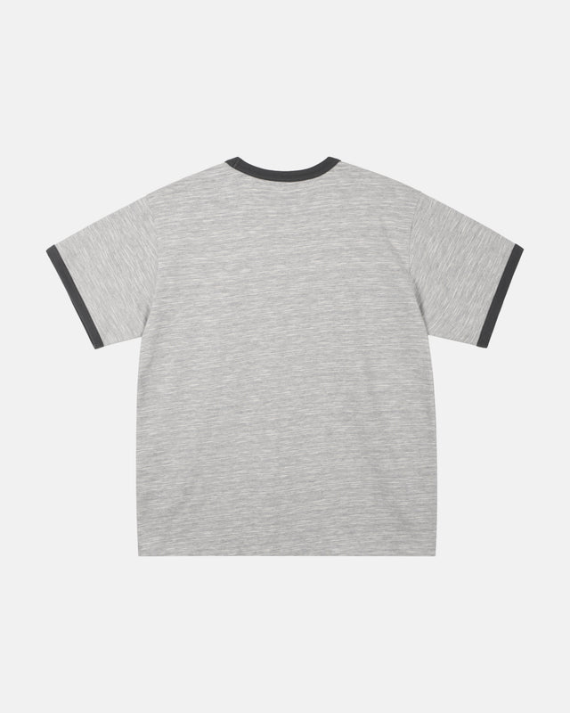 Winglet Ringer Tee - Grey Marle