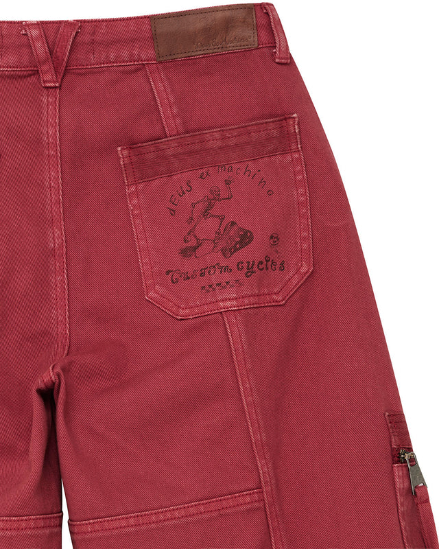 W. Cargo Shorts - Red