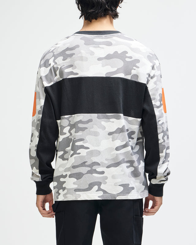 Ombre Moto Jersey - Grey Camo