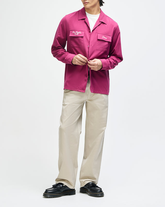Forbidden Fruit Bowling Shirt - Burgundy