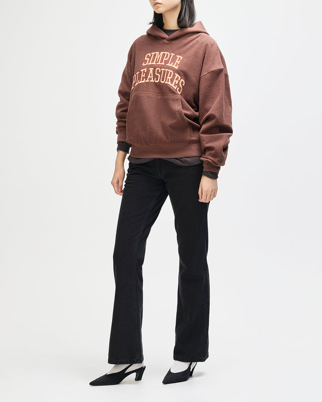 Unfinished Hoodie - Downtown Brown