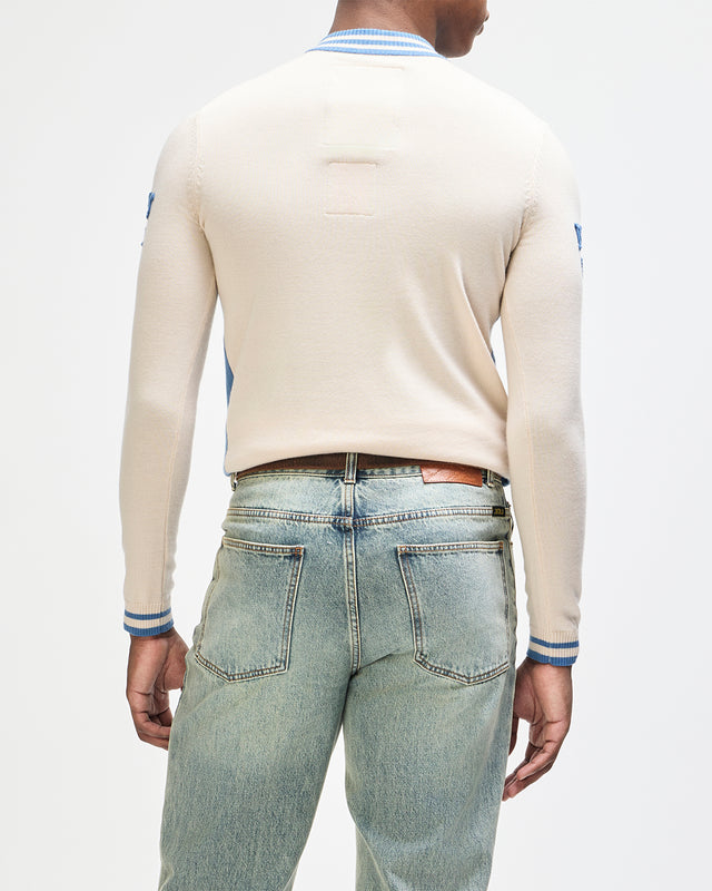Henzen LS Knit Jersey - Tofu White