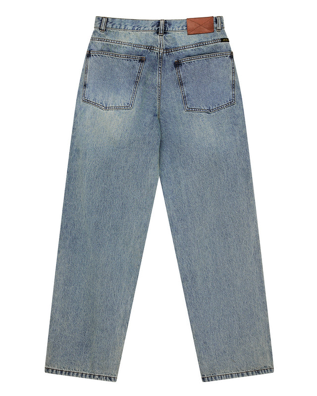True Line Straight Jean - Washed Indigo