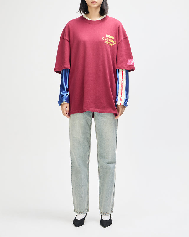 Bloomers Os Tee - Biking Red