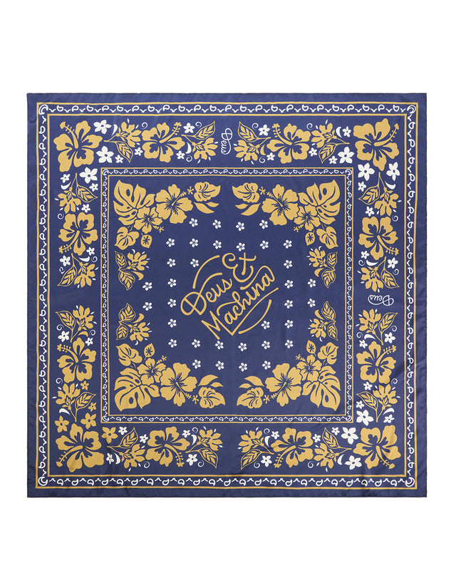 Oahu Large Scarf - Navy-Sandglow