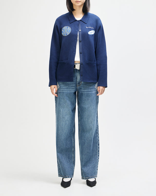 Valdorf Knit Jacket - Pageant Blue