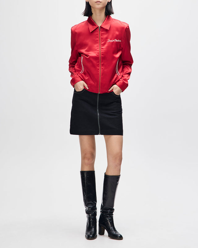Romance Shirt - Poinsettia Red