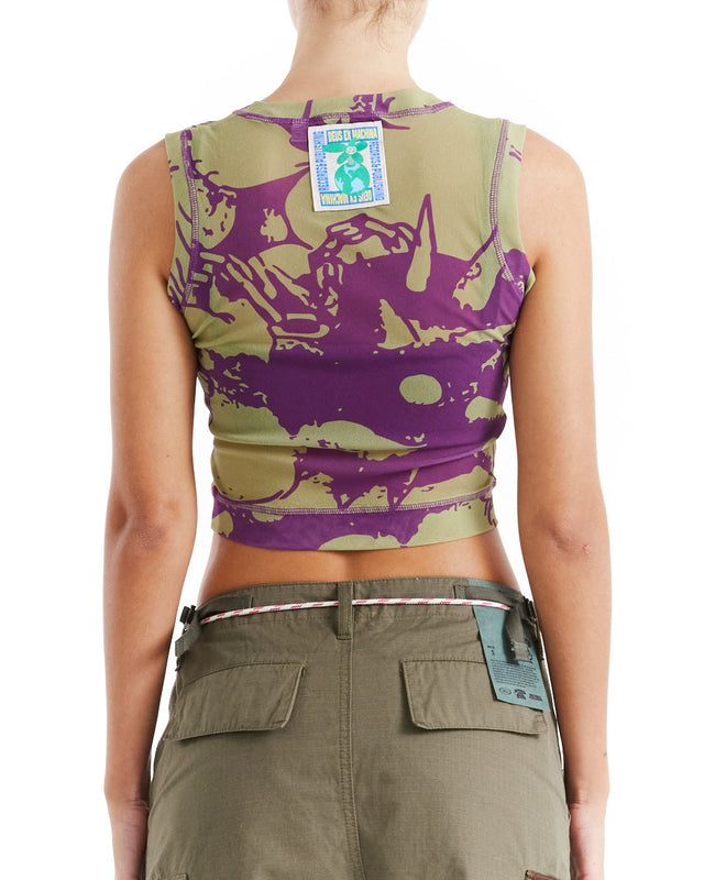 Kindness Mesh Tank - Moss