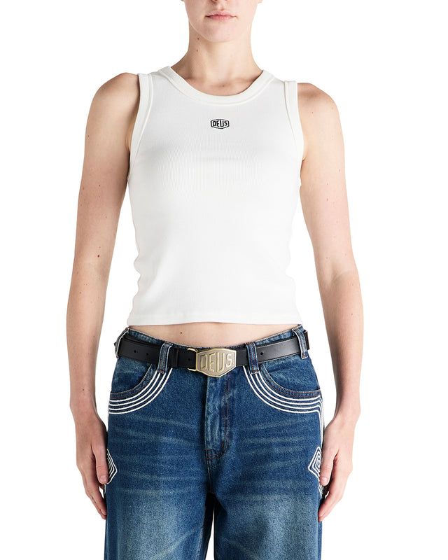 Shield Tank - Vintage White