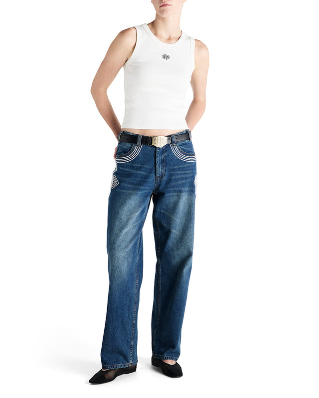 Shield Tank - Vintage White