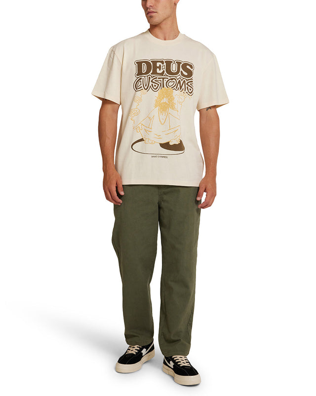 Emphatic Wave Tee - Dirty White