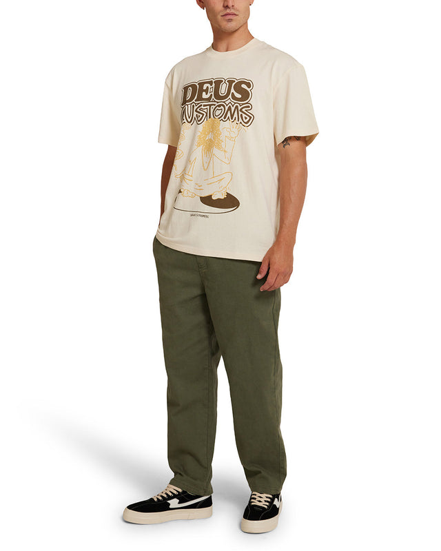 Emphatic Wave Tee - Dirty White
