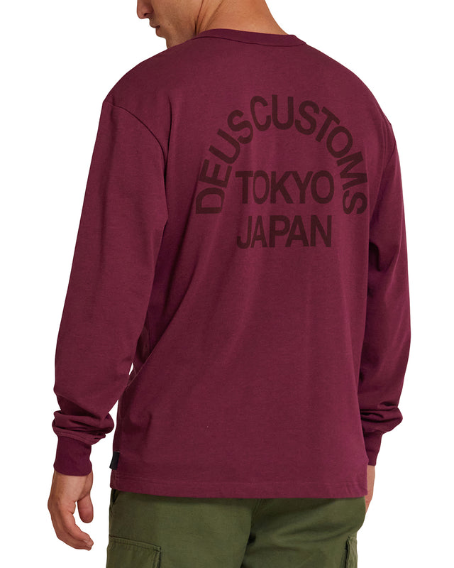 Beams Ls Cordura Tee - Rhodo