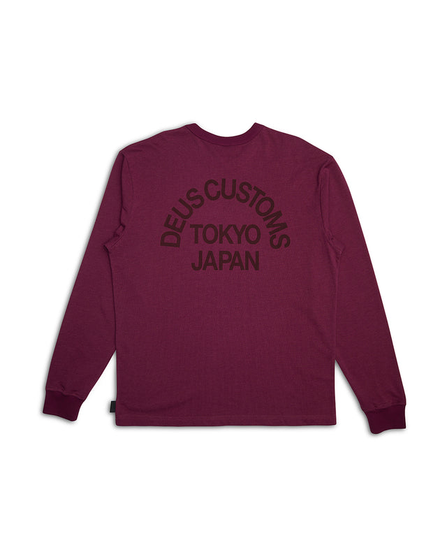 Beams Ls Cordura Tee - Rhodo