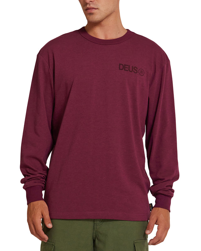 Beams Ls Cordura Tee - Rhodo