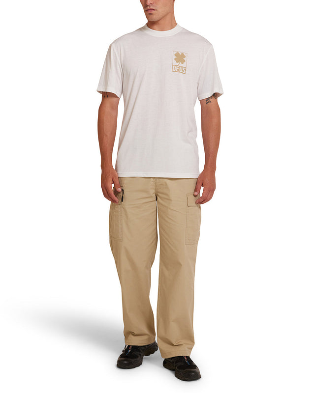 Camiseta Quad - Blanco Vintage