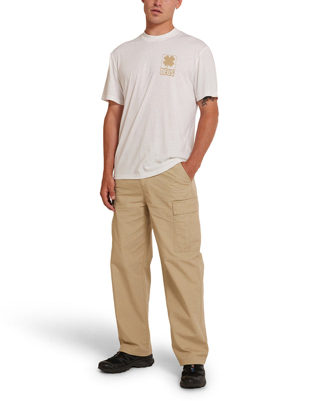Camiseta Quad - Blanco Vintage