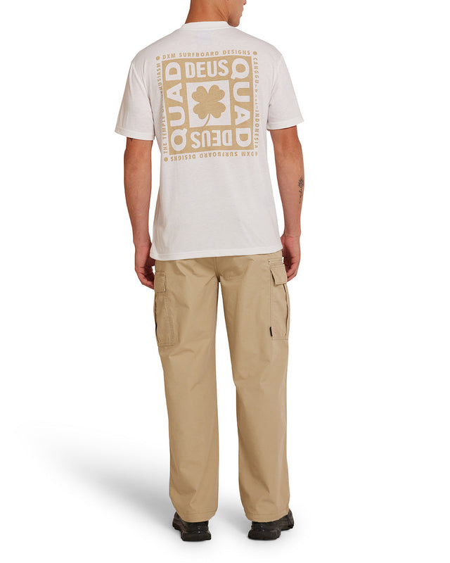 Camiseta Quad - Blanco Vintage