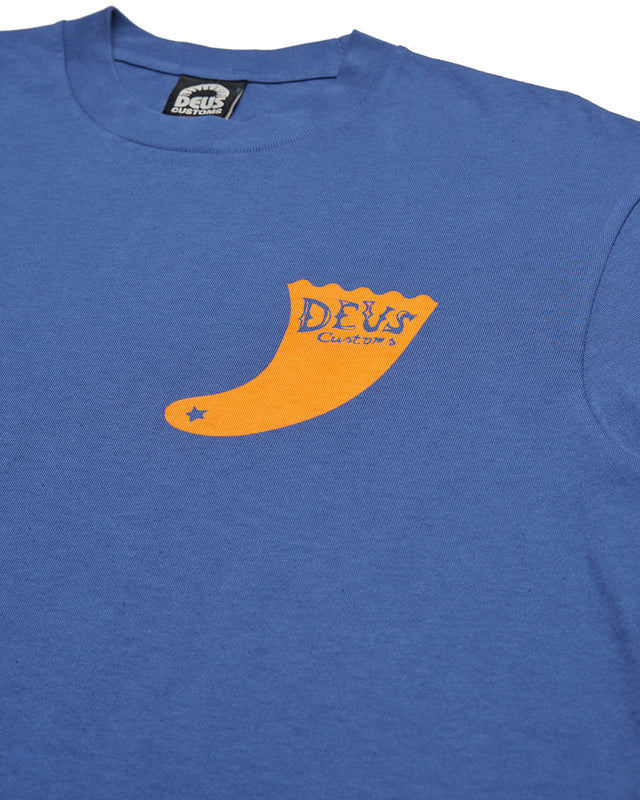 Camiseta de una sola aleta - Azul mecánico