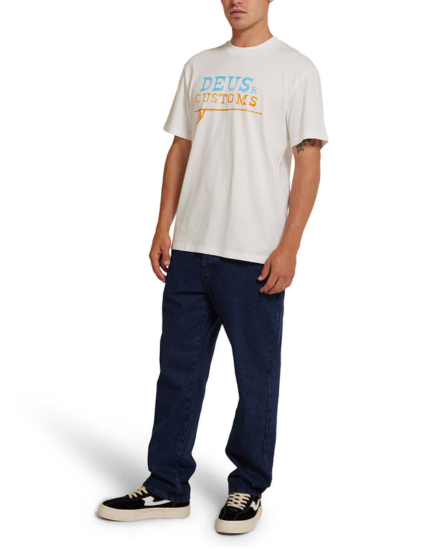 Camiseta Big Wave - Blanco Vintage