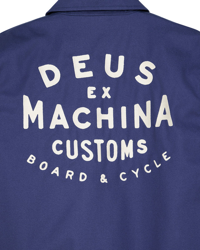Chaqueta de taller tipo entrenador - Azul mecánico