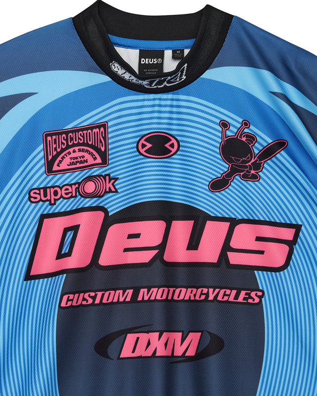 Camiseta Pledge Moto - Azul Eléctrico