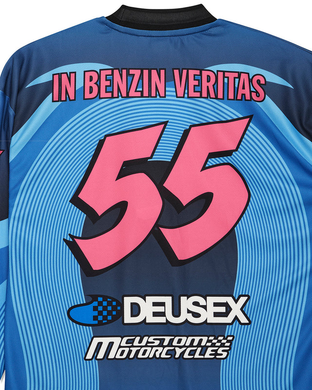 Camiseta Pledge Moto - Azul Eléctrico