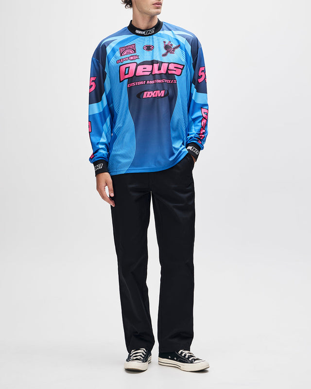 Camiseta Pledge Moto - Azul Eléctrico