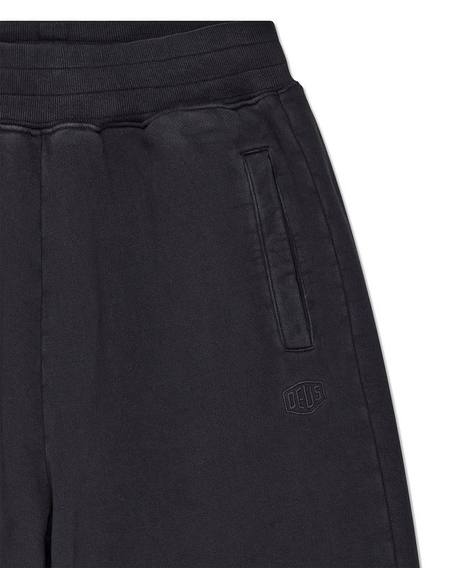 Shield Garment Dyed Track Pant - Black